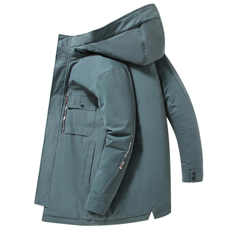 Giacca in Piuma d'Anatra Bianca di Alta Qualità Moda Nuovo Autunno e Inverno Ispessita con Cappuccio