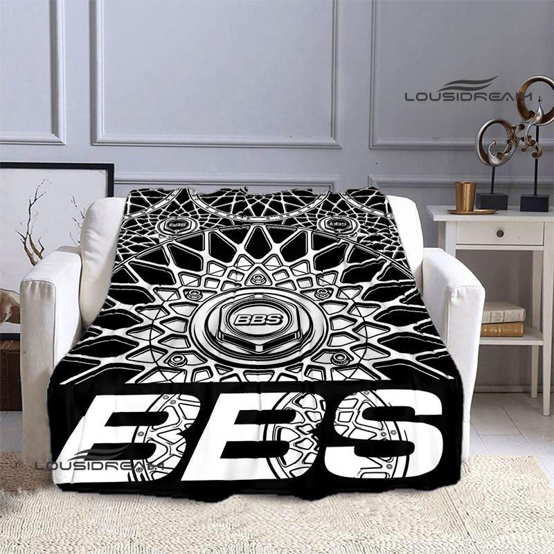 BBS LOGO printed blanket Picnic blanket Warm Flannel blankets Outdoor Blanket Home bed linings blankets for beds Birthday Gift