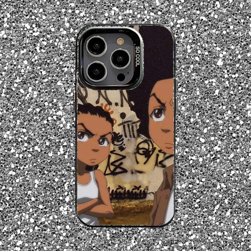 Riley Freeman Boondocks Phone Case For iPhone 16,15,14,13,12,11,Pro,XS,Max,Plus,Mini,SE Black Candy Matte Shockproof Cover