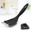 1pc- Stainless Steel Wire Baking Brush Barbecue Stove Cleaning Brush Grill Rack Cleaning Brush Blade Two in One