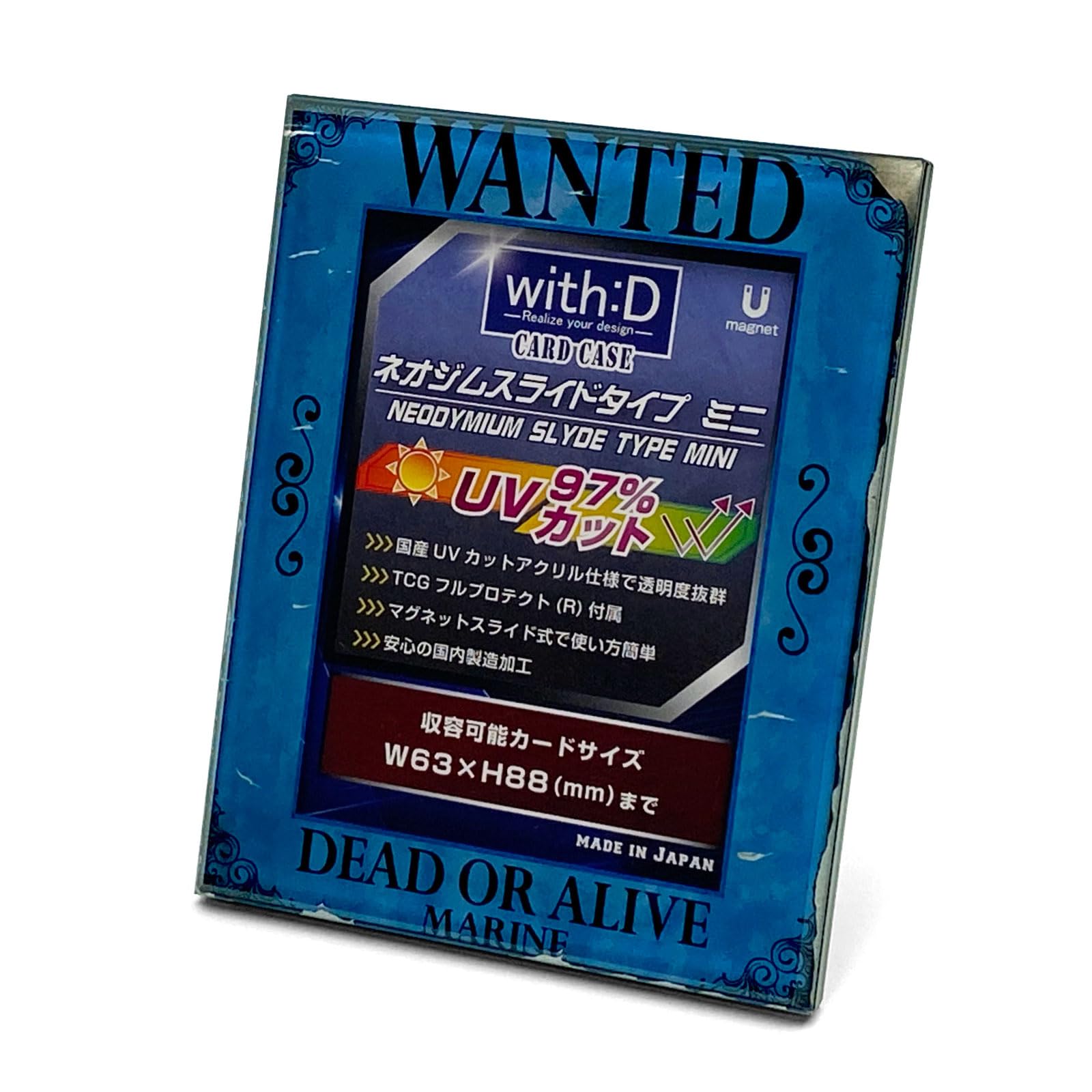 

С неодимовым слайдером D типа mini WANTED синяя глянцевая спецификация