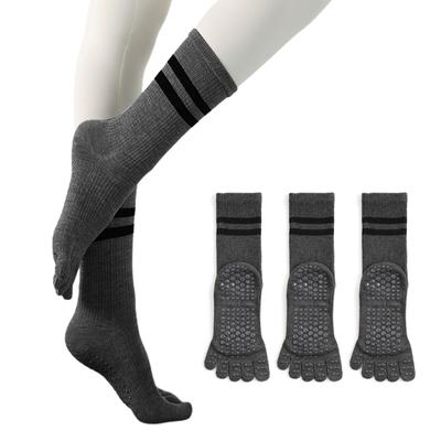 GreenGee Yoga Cold Weather Pilates Antibacterial and All Season Women's Five-Toe Socks, Non-Slip, Cotton, Warm, Protection, Socks, Deodorizing,