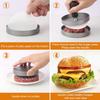 Hamburger Patty Machine Home Kitchen Burger Meat Press Making Round Patty Press Mold Creative Breakfast Patty Maker Aluminum Bur