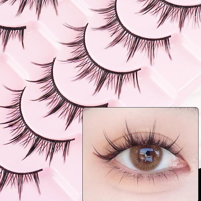 10 Pairs 5 Pairs Of Hard Stem False Eyelashes Mom Feeling Comic Devil False Eyelashes Hard Stem False Eyelashes