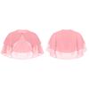 Women Elegant Pure Color Chiffon Shawl Cape Ruffle 2-Layer Chiffon Wraps Bolero Dress Accessory for Party Wedding