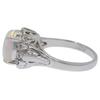 Ring Pt900Platinum/opal/diamond #5.8(US Size) 6.5g Women Used