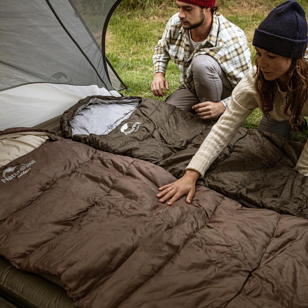 Naturehike Sleeping 1 Person Expandable Comfortable Temperature to Perfect for Fall and Winter Car Emergency and Guest with Storage Bag for Outdoor