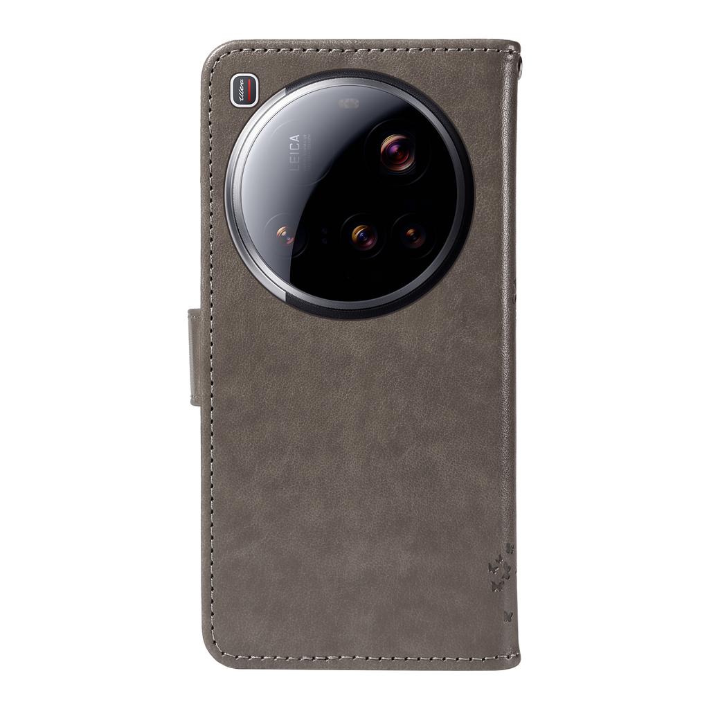 For Xiaomi 15 Ultra Phone Case with Stand Cat Tree Pattern Leather Wallet Mobile Cover