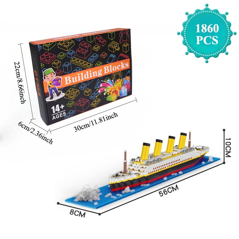 Haute Qualité Luxe Haute Qualité Titanic Haute Qualité Croisière Haute Qualité Navire Haute Qualité Bâtiment Haute Qualité Briques Assemblez vous-même