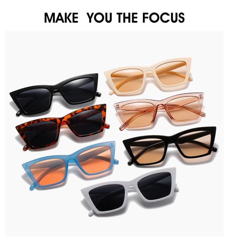 New Retro Cat Eye Sunglasses Fashion Personalized Square Small Frame Women Glasses Men Uv400 Sunshade Sun Protection Glasses