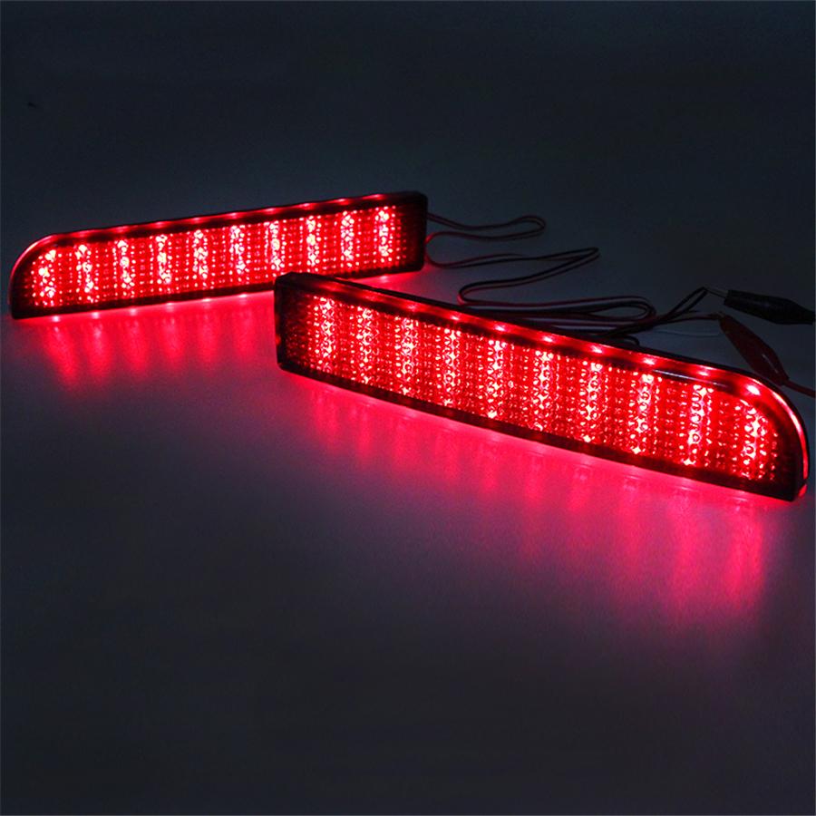 2PCS Car Bumper LED Brake Tail Light For Mitsubishi Lancer Evolution X Outlander