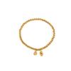 Korean Minimalist Lotus Seed Bead Bracelet for Women, 18K Gold Plated, Versatile Titanium Steel, High-End Luxury Jewelry.