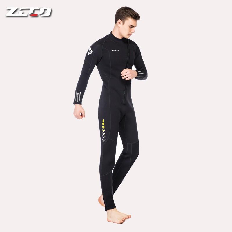 ZCCO 3mm Ganzkörper-Neoprenanzug Herren Damen Chloropren Neopren Tauchen Surfen Schnorcheln Winterbaden Thermischer Schutz
