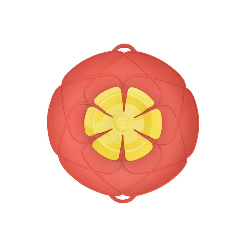 26CM Silicone High Temperature Resistant Splashproof Boiling Stop Flower Shaped Overflow Cover Kitchen Household Antiflutter Pot