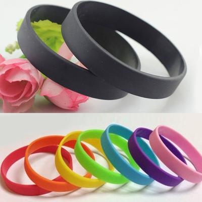 2 Stück Herren Damen Silikon-Armbänder, einfarbig, Sport-Armband, Armreif, Geschenk