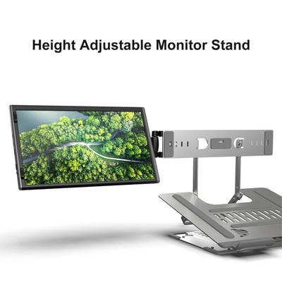 Tragbarer Monitorhalter Faltbar Verstellbar Erweiterte Bildschirmstütze Ständer Desktop-Halterung PC-Zubehör für EM116/EM1411/EM1332/EM1412