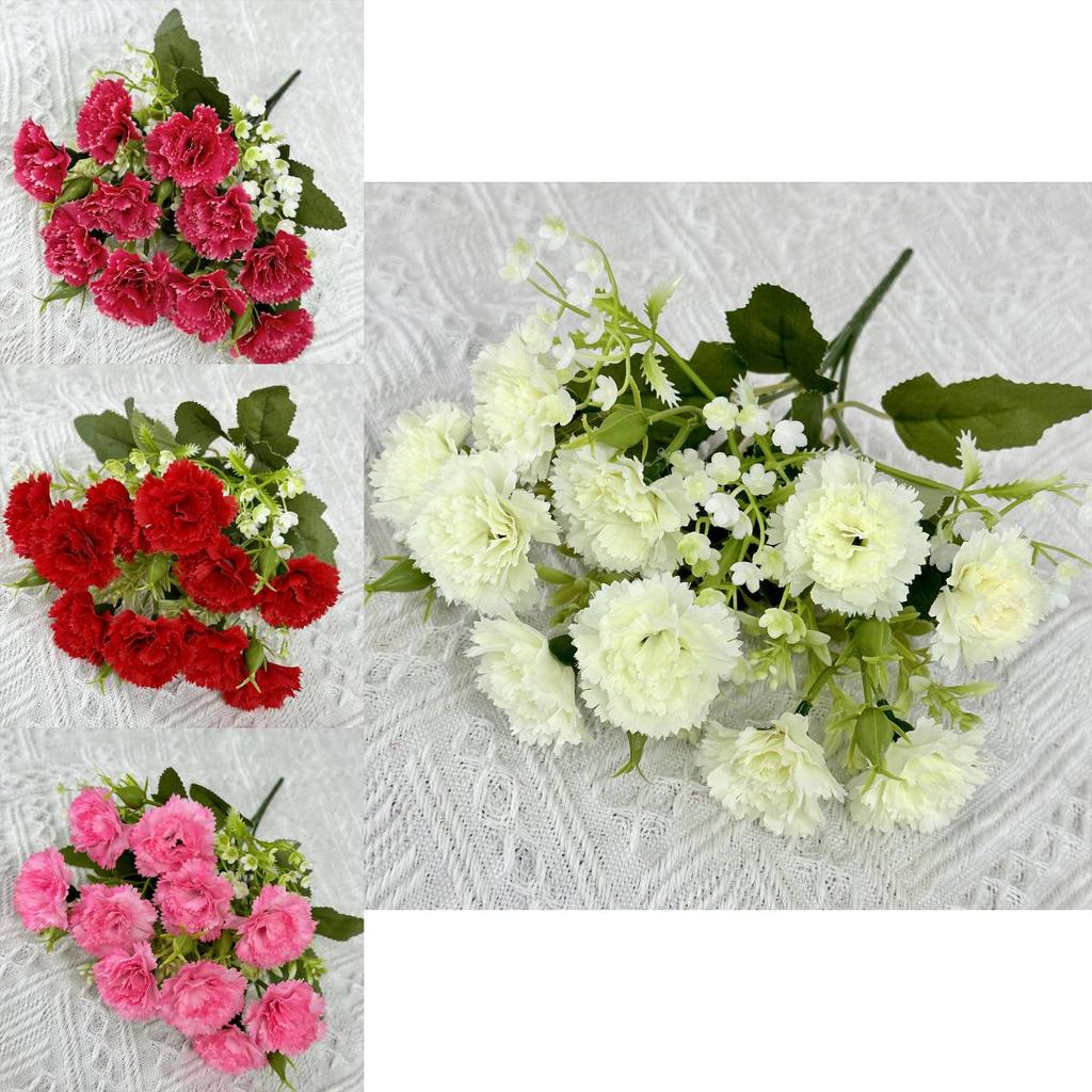 No Ip Faux Carnation Flower Wedding Photography Backdrop Decor For Home And Events