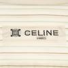 Celine Camisa Listrada Manga Longa Branco bordado Logo sistema Masculina Usada