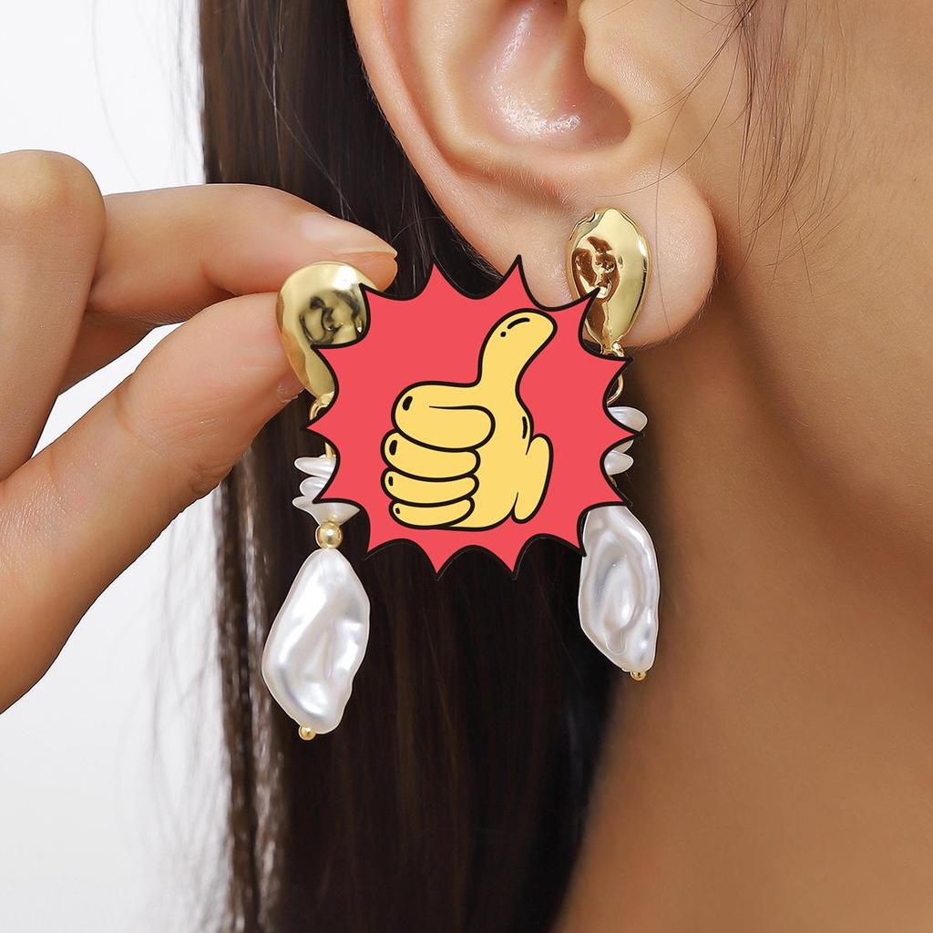 Eleganckie kolczyki z pereł barokowych: Vintage, Modny i Prosty Design dla Kobiet