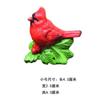 Christmas Red Bird Miniature Resin Landscape Decor With Modern Style For Home And Garden Use
