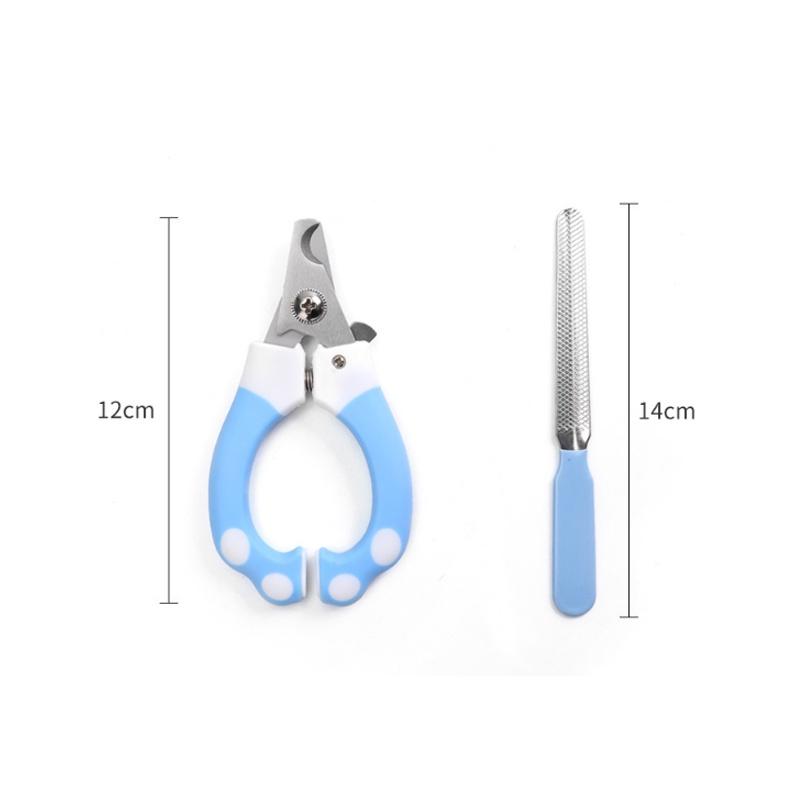 

Чистка Когтерезы для домашних животных Собачьи когти Ножницы для когтей кошек Пилка С Small Blue