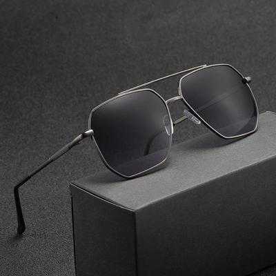 New Pilot Sunglasses for Men Fashion Retro Double Bridge Girder Metal Sun Glasses Women UV400 Male Trending Products Shades