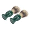 2pcs Men Beard Cleansing Brush Rich Foaming Soft Hair Resin Handle Beard Grooming Brush