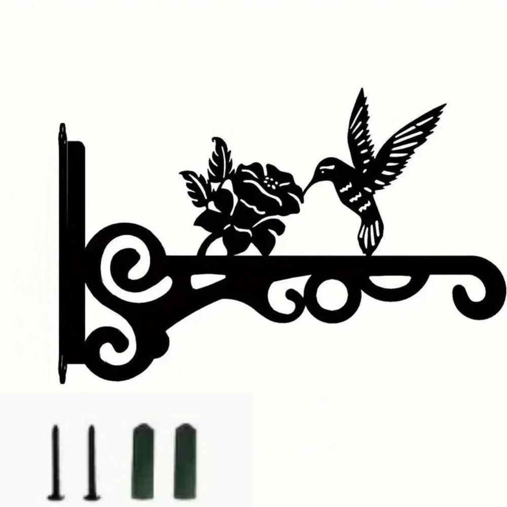 

Heavy-Duty Metal Plant Hanger Rust-Resistant Flower Pot Bracket Decorative Hooks Patio Hanger Style A
