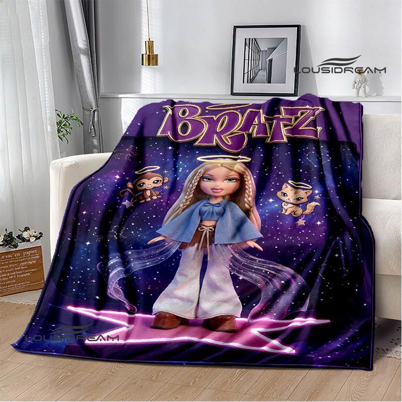 Bratz kawaii printed blanket Picnic blanket Warm blankets Outdoor Blanket Home bed linings blankets for beds Birthday Gift