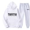 Women's Hooded Athletic Tracksuit Unisex Two-Piece Running Clothing Long Sleeve Pullover Hoodie Sweatshirt + Track Pants Set