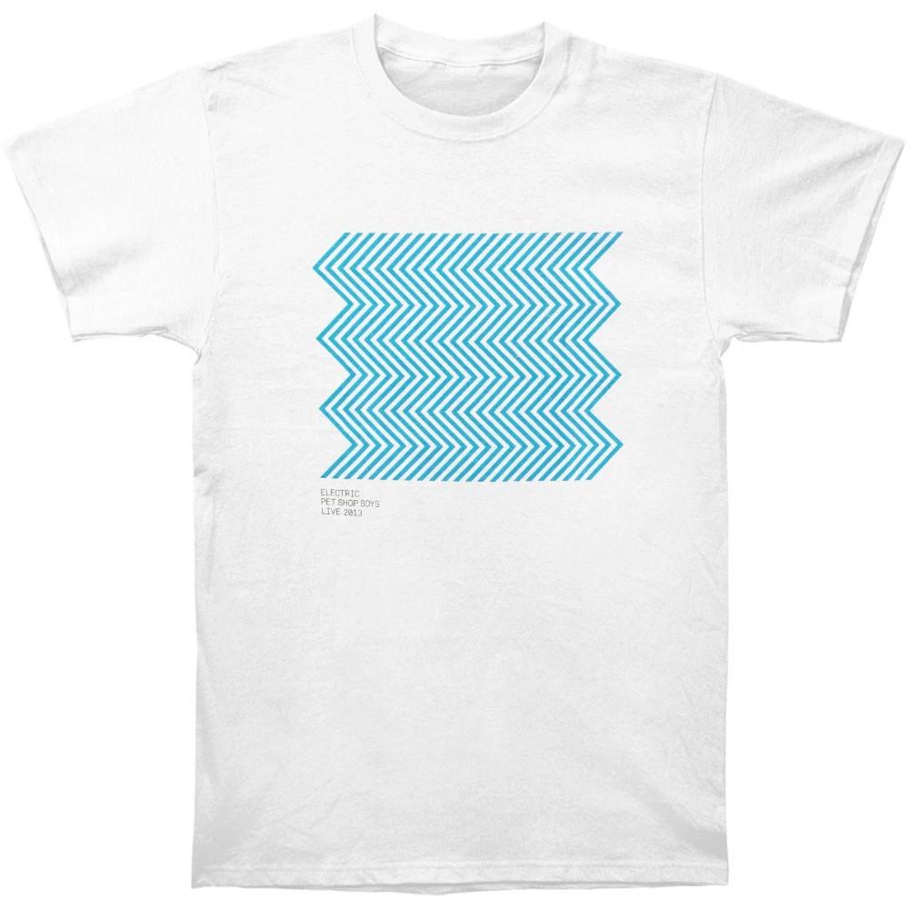 Men s Pet Shop Boys Electric 2013 Tour Slim Fit T-shirt Small White L