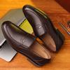 Formal Shoes for Men Slip On Casual Business Shoes Fashion Office Worker Men's Leather Shoes