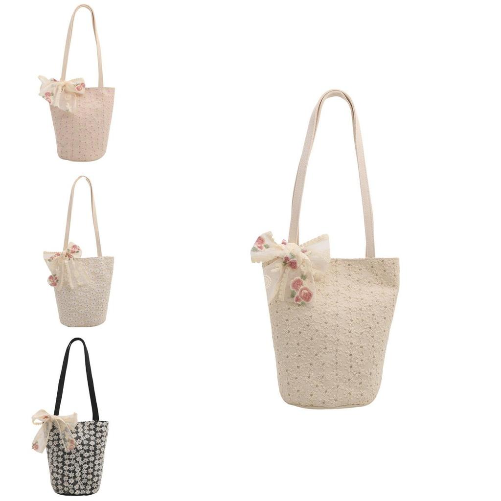 Summer Beach Tote Bag With Flower Print Water Bucket Style For Casual Daily Use