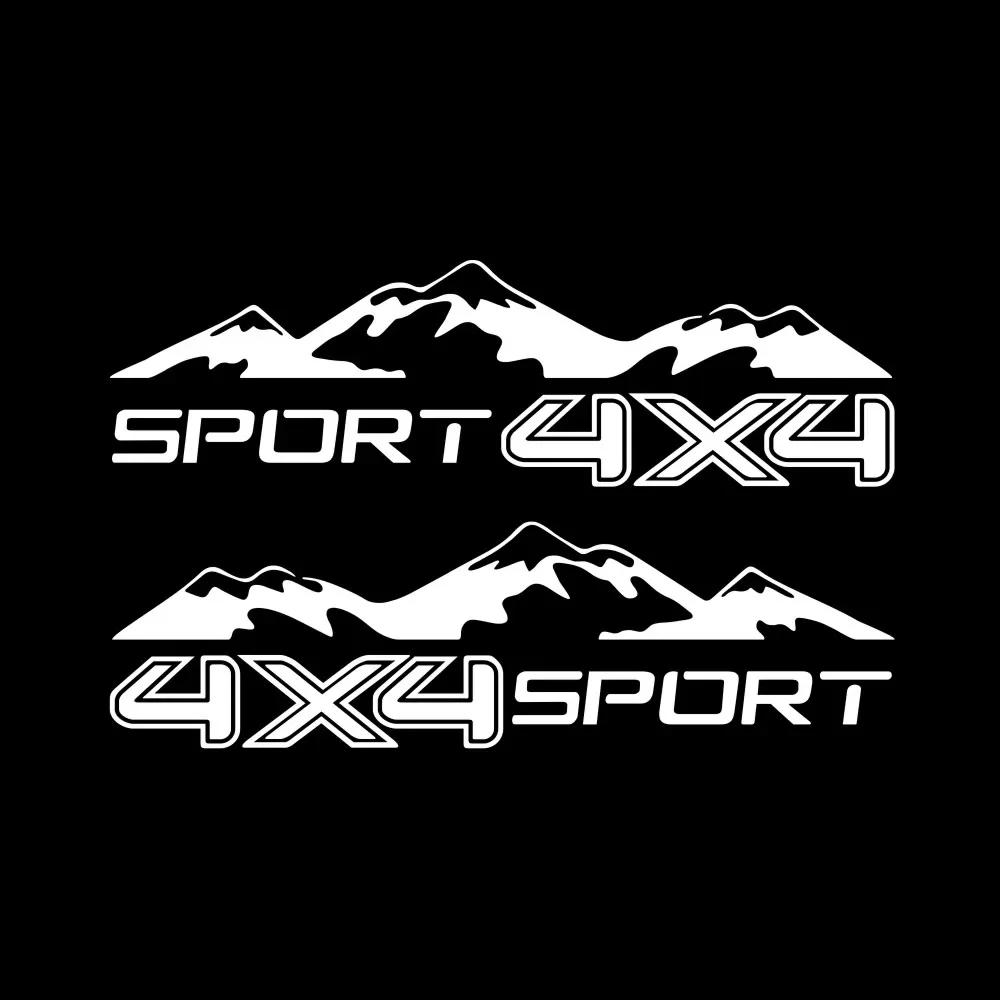 2PCS Off-road 4X4 Car Sticker For VW Amarok Chevrolet S10 D Max Trim Raptor F-150 Trim Truck Door Vinyl Decal Accessories