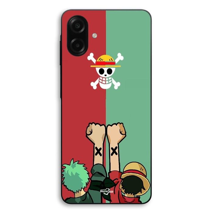 Coque Pour Samsung Galaxy A07 One piece Luffy Zoro rouge et vert manga anime Maniacase