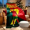 Cristiano Ronaldo Print Blanket - Soft & Comfortable, for Bedroom, Travel, Sofa, Home Decoration - Birthday Christmas Gift for Friend