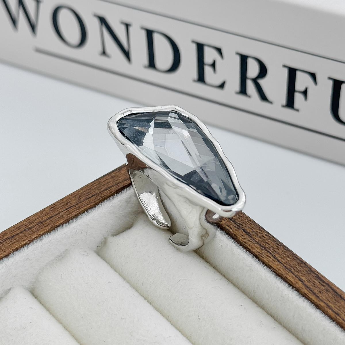 

Ingemark 3 Colors Punk Trendy Geometry Acrylic Rings Women Vintage Creative Silver Color Chic Knuckle Ring Couple Jewelry Gift