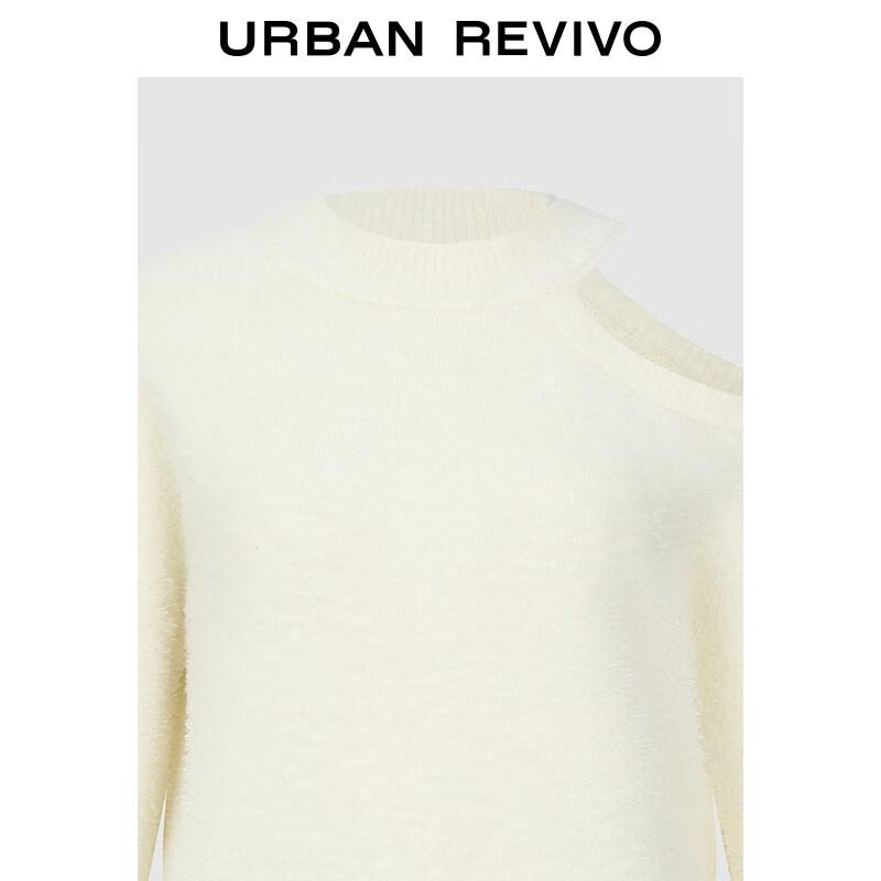 UR 2025 Winter Women's Elegant Hollow Knit Sweater