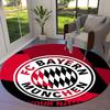 FC Bayern Munchen Custom Name Round Area Rug,Carpet Rug for Living Room Bedroom Sofa Playroom Decor,Non-slip Floor Mat