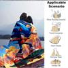 1pc Sonic Skateboarding Flannel Blanket, Soft Skin Friendly with Digital Printing, Various Sizes Available for Family, Friends, Birthday