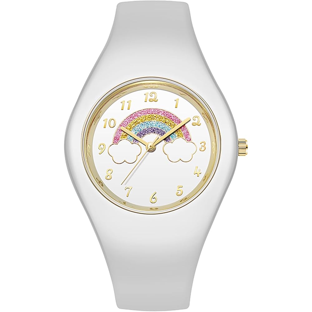 Silicone Analog Sports Watch Waterproof Simple Cute Rubber Strap Fashion Accessory