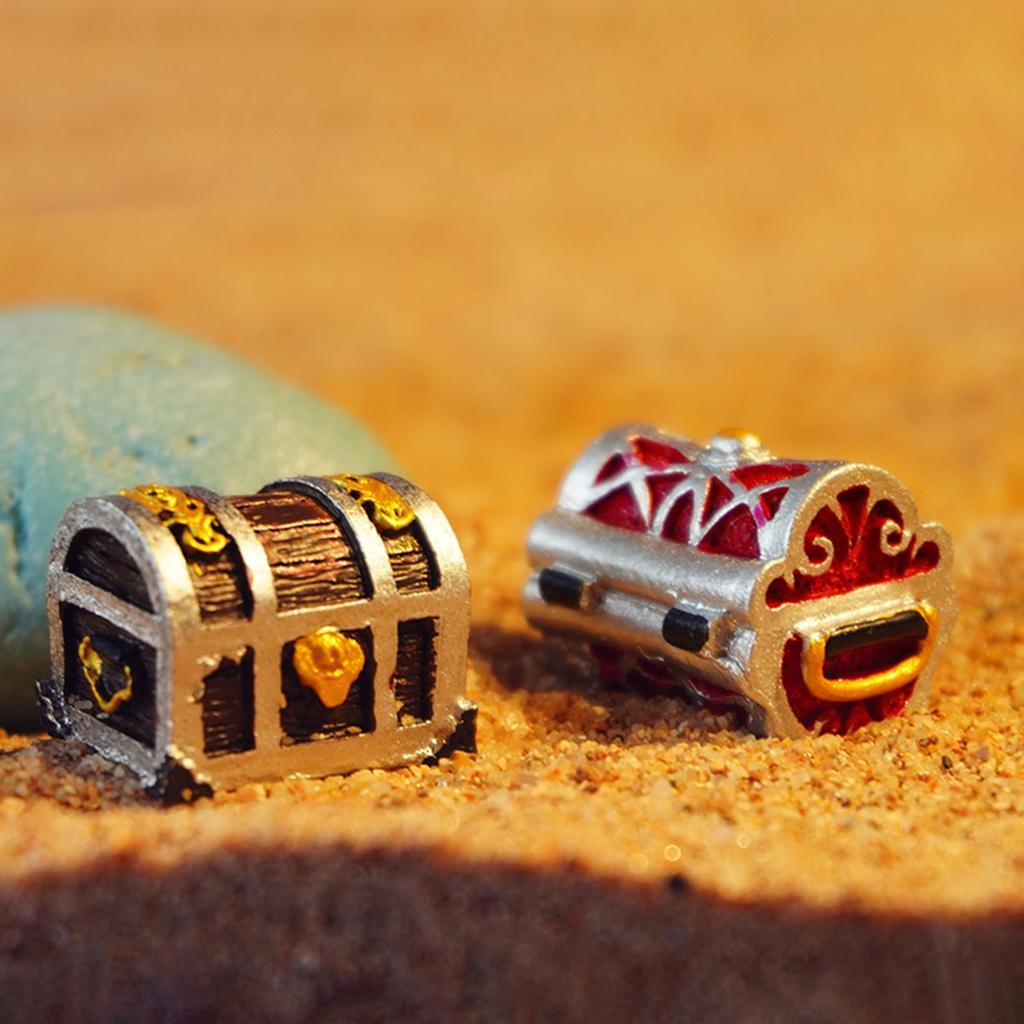 Vintage Underwater Decoration Treasure Chest Aquarium Decors For Home Or Office Use Fishtanks Landscaping Accessory