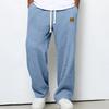Men's Straight Wide Leg Knit Sweatpants Casual Versatile Pants for Everyday Wear