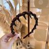 Elegant Temperament Rhinestone Mesh Headband for Woman Toothed Non-slip Hair Band Fashion Girl Face Washing Headband