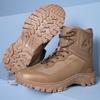 Outdoor Leder Herren Slipper Stiefel Plateauschuhe Luxusmarke Herren Winter Plüsch Schneestiefel All-Match Herren Motocross Stiefel