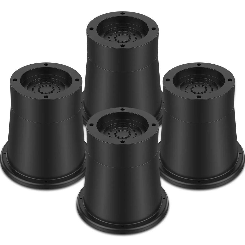 4/6 Stück Hochbelastbare Gummi Sofa Schrank Füße Bein Bett Erhöhungen Ständer Rund Möbel Erhöhungen Rutschfest Bettgestell Erhöhung Erhöhungsblöcke