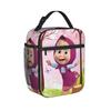 Kawaii M-Masha and Bear Insulated Lunch Bag Portable Lunch Container Thermal Bag Tote Lunch Box Work  Travel Men Women