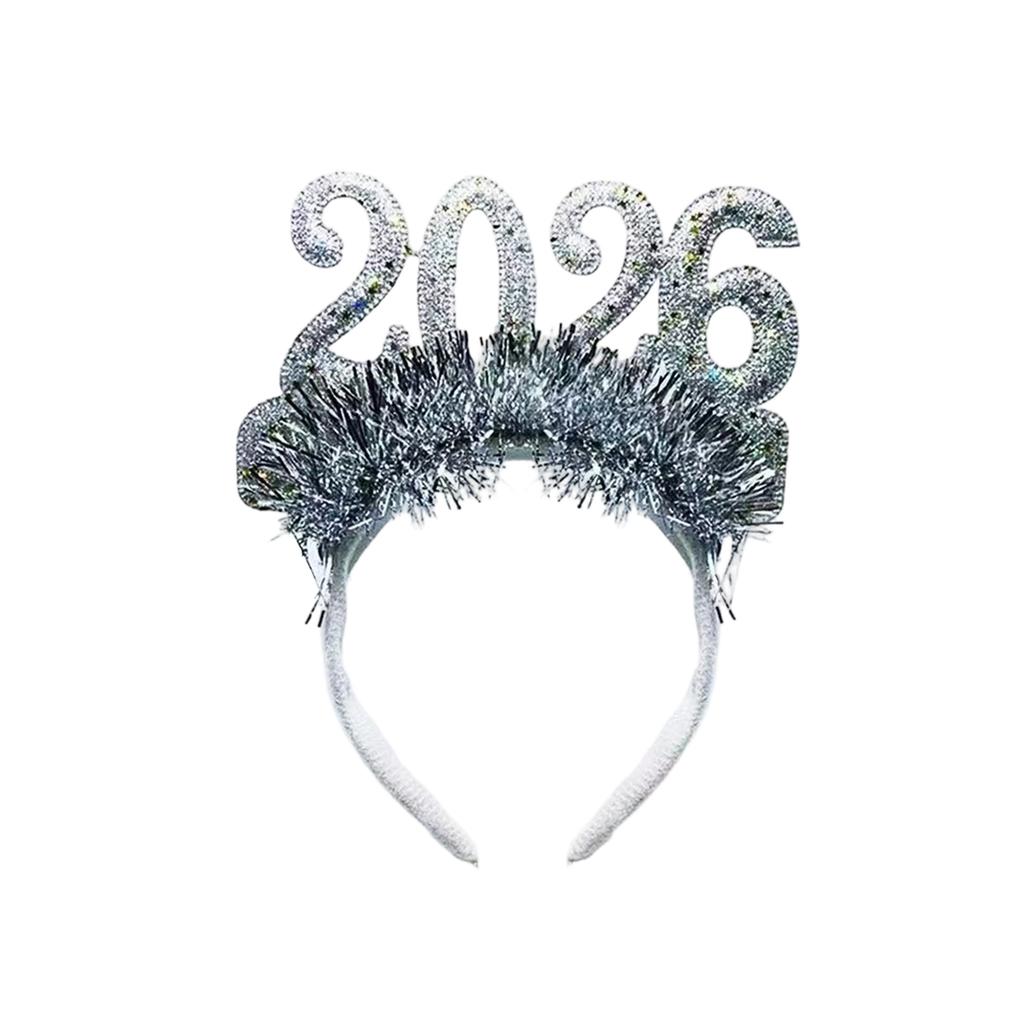 Opaska na głowę na imprezę sylwestrową, ozdobna opaska na głowę z cekinami na imprezę świąteczną