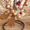Luxury Wrought Iron Christmas Candle Holder Wreath for Dining Table Decor