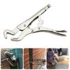 Grip Pliers Solid Pipe Clip Repair Welding Pliers Adjustable Jaw Grips Pliers Curved Jaw Locking Pliers for Industries